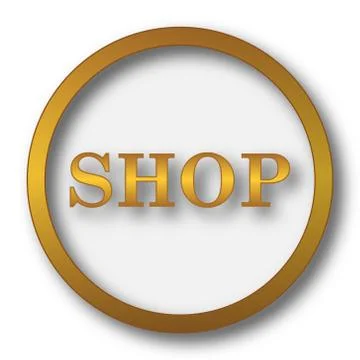 Shop icon. Internet button on white background.. Stock Illustration