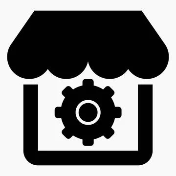 Shop icon set. Stock Illustration