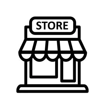 Shop icon template Stock Illustration