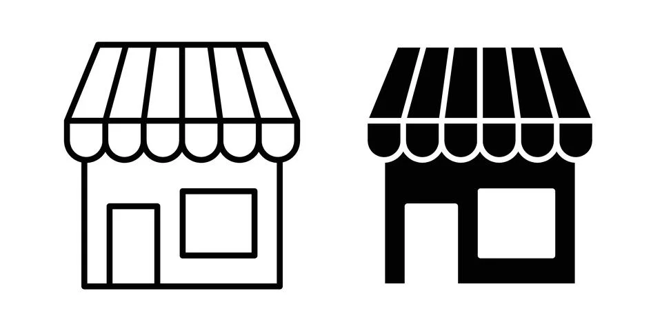 Shop icon vector design. EPS10 Ilustración de archivo