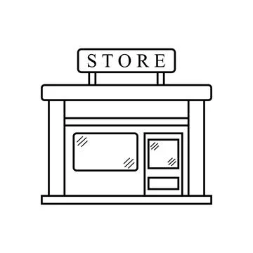 Shop icon vector Stock Illustration