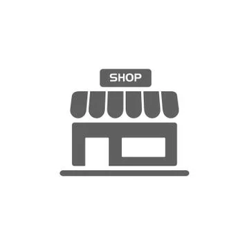 Shop icon on a white background Stock Illustration