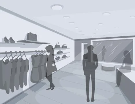 Shop Interior. Stock Illustration