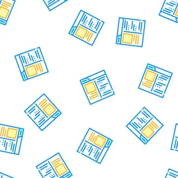 Shop internet review vector seamless pattern 스톡 일러스트