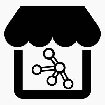 Shop network. "Cloud storage" online store. Stock Illustration