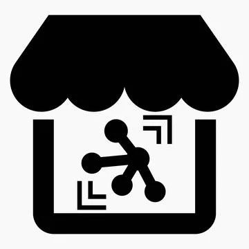 Shop network. "Cloud storage" online store. Stock Illustration