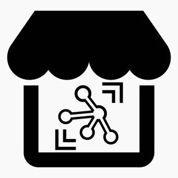 Shop network. "Cloud storage" online store. Stock Illustration