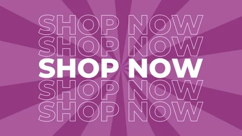 Shop now 2D typography text lettering animation graphics with spiral digital Video stock 340546614