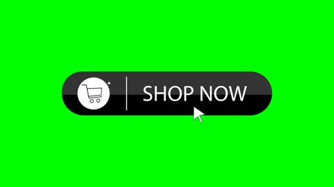 Shop Now Button Animation for E-Commerce element on Green Screen Vidéo 337632469