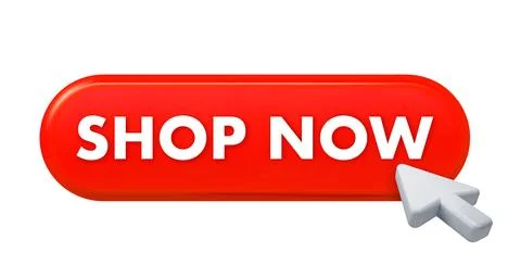 Shop now button with clicking mouse cursor Stock Illustration