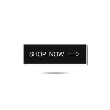 Shop now button template Illustrazione stock