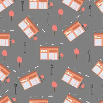 Shop pattern Stock Illustration