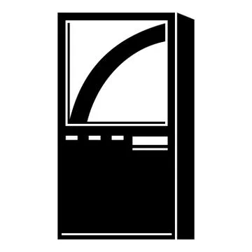 Shop payment machine icon, simple style Stock Illustration