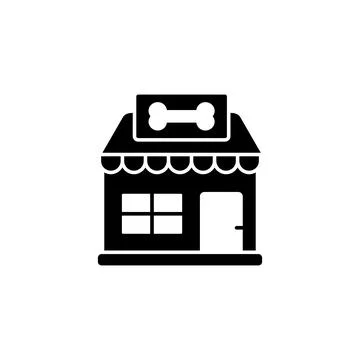 Shop, pet icon. Simple elements of animals store icons for ui and ux, website or Stock Illustration