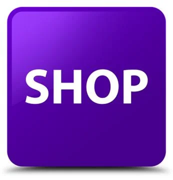 Shop purple square button Stock Illustration