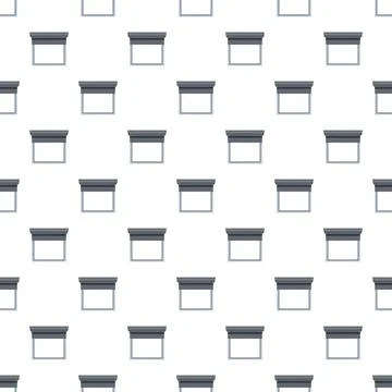 Shop roller shutter protecting store window seamless pattern Иллюстрация