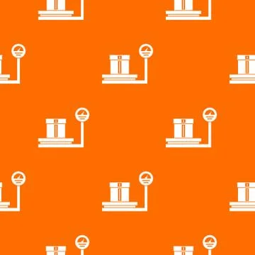 Shop scales pattern seamless Ilustración de archivo
