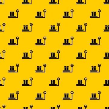Shop scales pattern vector Illustrazione stock