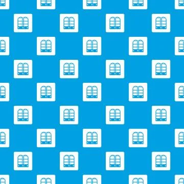 Shop security anti theft sensor gates pattern seamless blue Illustrazione stock