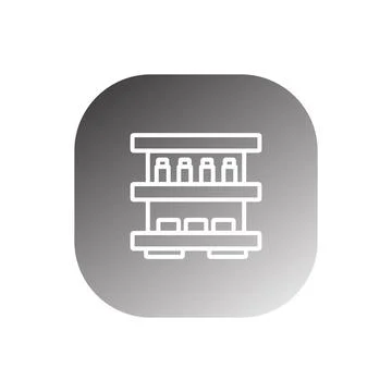 Shop shelf icon vector Stock Illustration