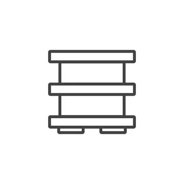 Shop shelf icon vector Stock Illustration
