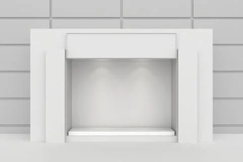 Shop showcase. 3d rendering Illustrazione stock