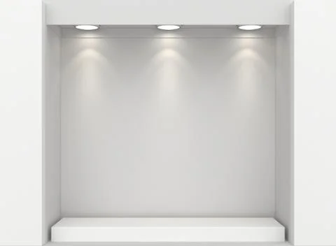 Shop showcase. Mock up Illustrazione stock