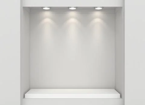 Shop showcase. Mock up Illustrazione stock