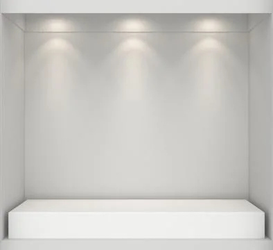 Shop showcase. Mock up Illustrazione stock