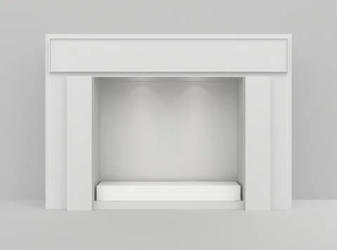 Shop showcase. Mock up Illustrazione stock