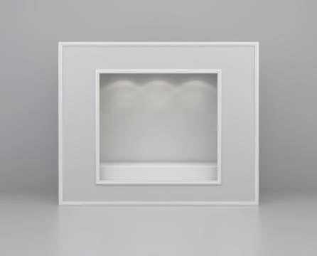 Shop showcase. Mock up Illustrazione stock