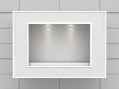 Shop showcase. Mock up Illustrazione stock