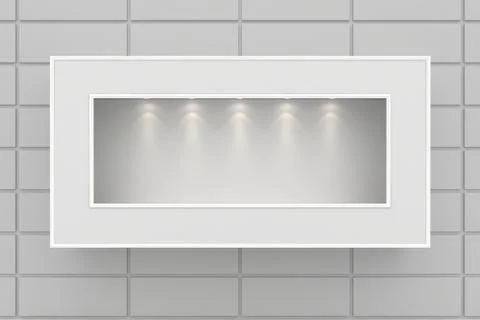 Shop showcase. Mock up Illustrazione stock