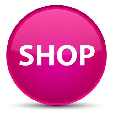Shop special pink round button Stock Illustration