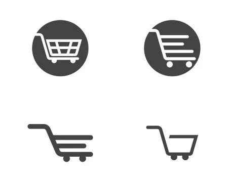 Shop, store basket vector icon Template Stock Illustration