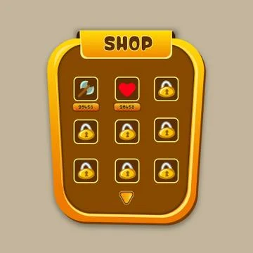 Shop ui kit 스톡 일러스트