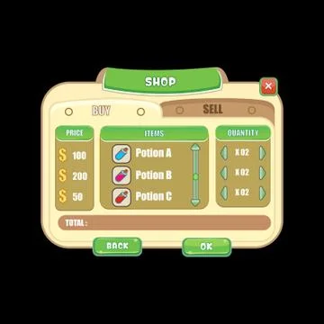 Shop ui kits 스톡 일러스트