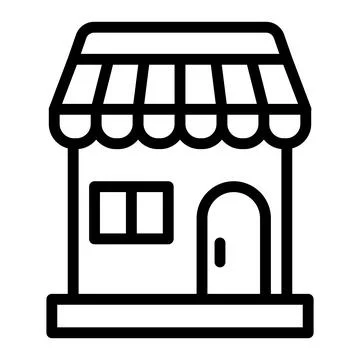 Shop Vector Icon Design Illustration Stock Illustration