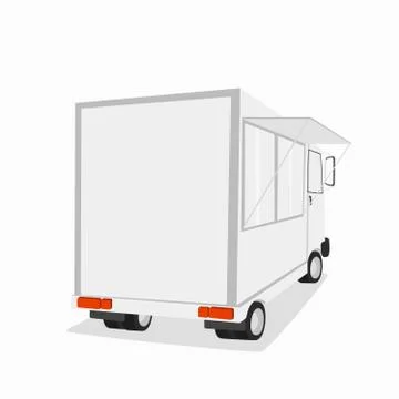 Shop on wheels. Vector illustration Stock Illustration