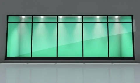 Shop Window Display Stock Illustration