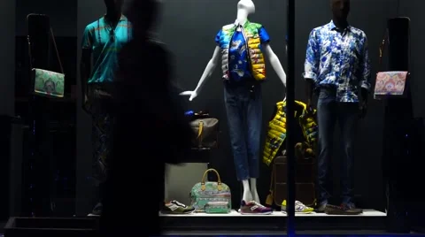 A shop window Stock Footage 56606825