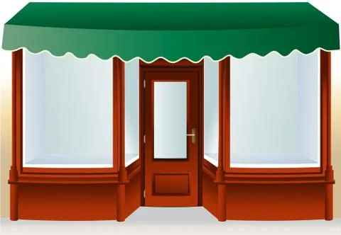 Shop window Stockillustratie