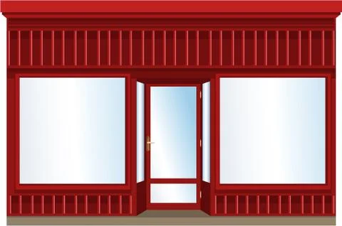 Shop window Stock Illustration