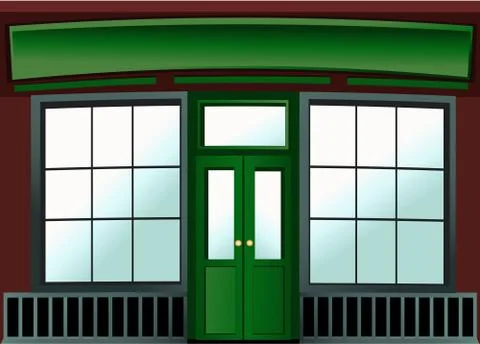 Shop window Stock Illustration