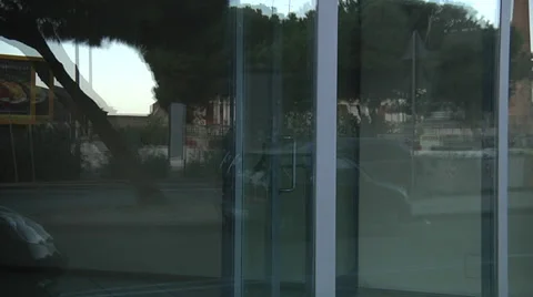 Shop window, for rent. Stock Footage 32346935