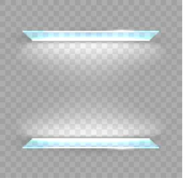 Shop-window shelf for goods Stock Illustration