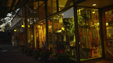 Shop Windows in Ashland, OR Stock Footage 35292885