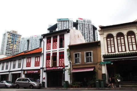 Shophouses Stock Photos