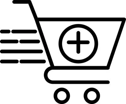 Shoping  Line Icon Design Stock Illustration