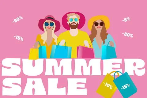 Shoping vector Illustrazione stock